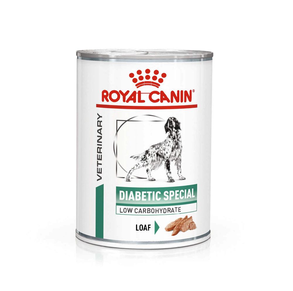 Royal Canin Diabetic Special Low Carbohydrate Loaf Adult Wet Dog Food Tins - 12 x 410g