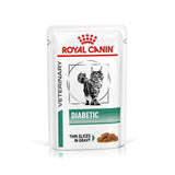 Royal Canin Diabetic Thin Slices in Gravy Adult Wet Cat Food Pouches - 48 x 85g