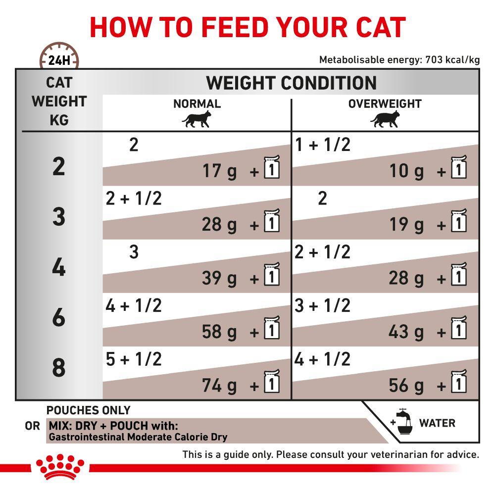 Royal Canin Gastrointestinal Moderate Calorie Thin Slices in Gravy Adult Wet Cat Food Pouches - 48 x 85g