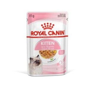 Royal Canin Feline Health Nutrition Kitten Wet Cat Food In Jelly - 48 x 85g