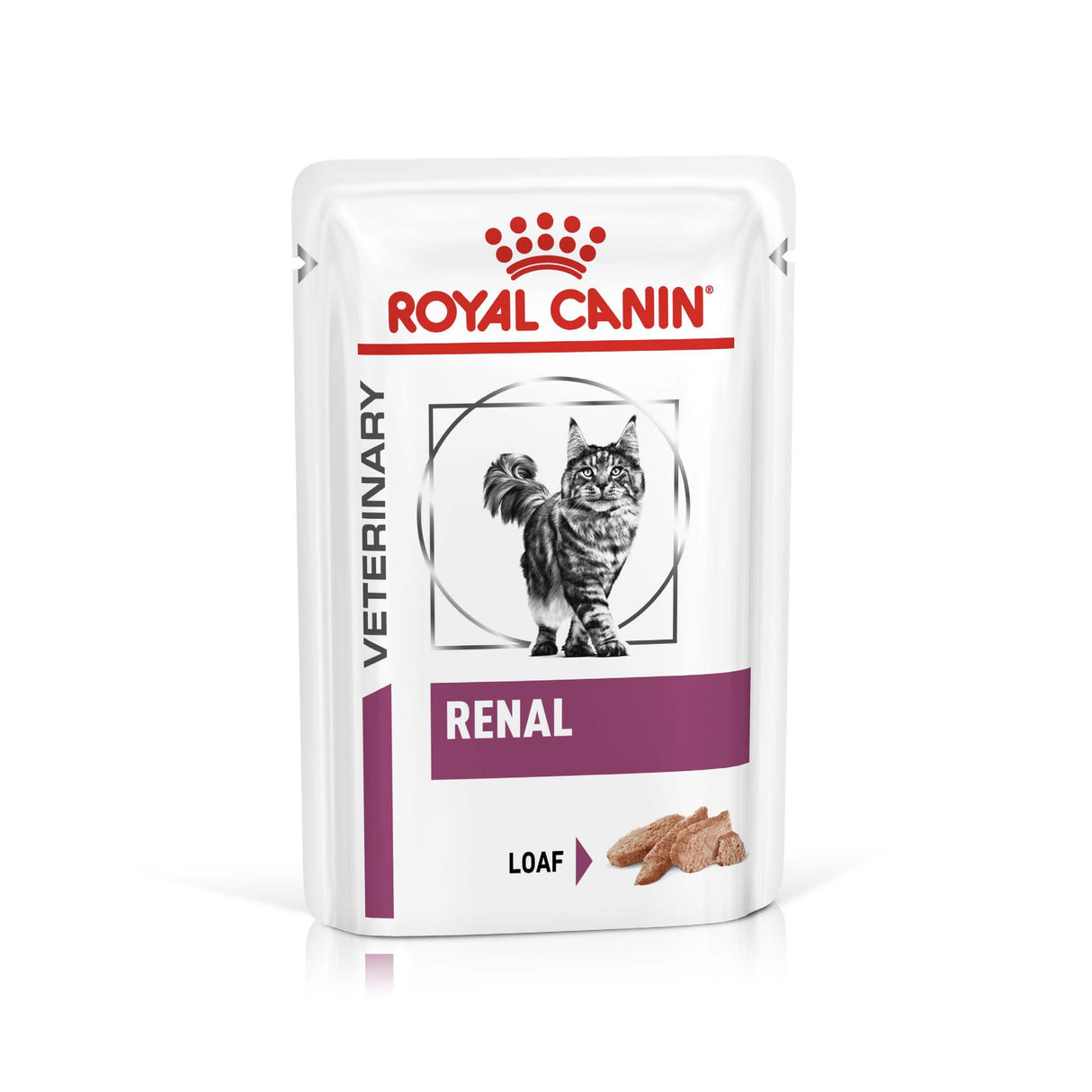 Royal Canin Veterinary Diet Feline Renal Wet Cat Food Pouches Loaf - 12 x 85g