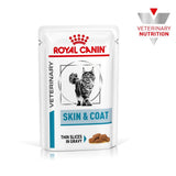 Royal Canin Skin & Coat Adult Wet Cat Food Thin Slices In Gravy - 48 x 85g