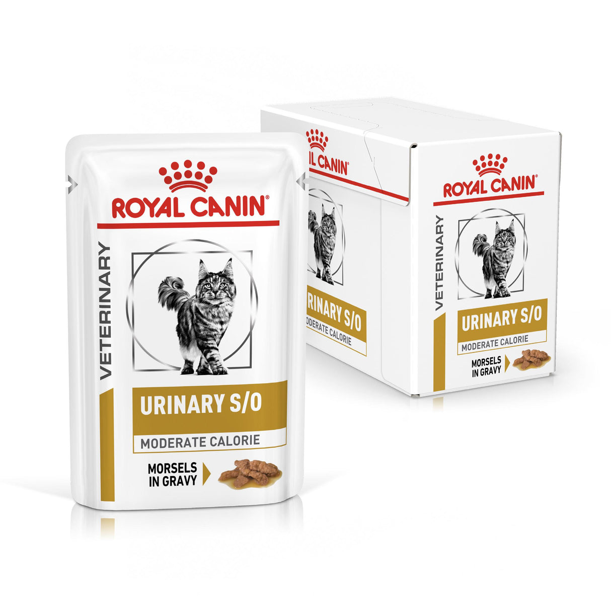 Royal Canin Urinary S/O Moderate Calorie Morsels in Gravy Adult Wet Cat Food - 48 x 85g