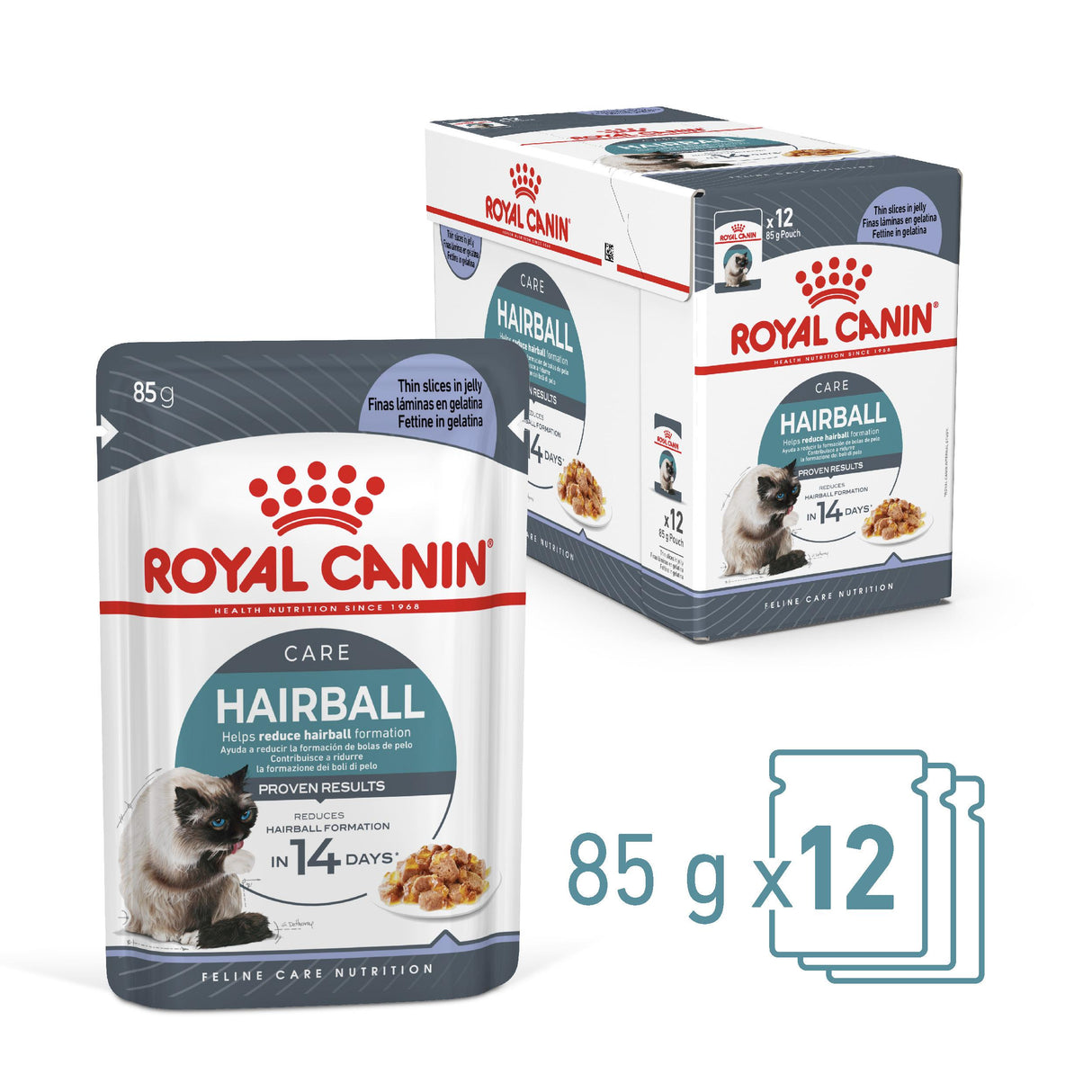 Royal Canin Hairball Care Wet Cat Food In Jelly - 12x85g