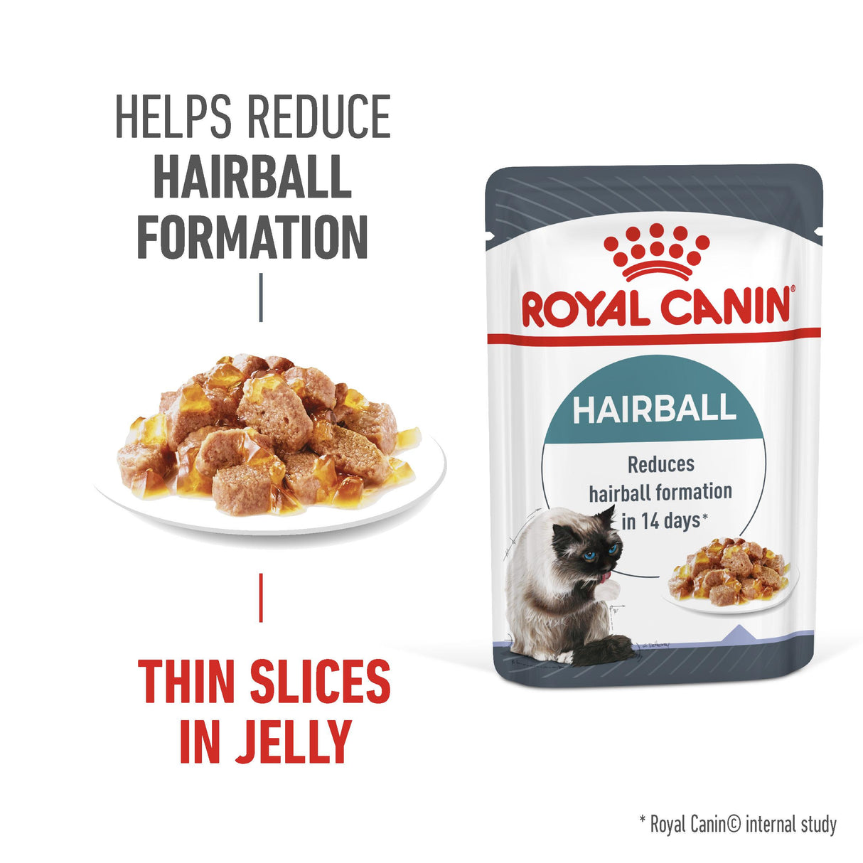 Royal Canin Hairball Care Wet Cat Food In Jelly - 12x85g
