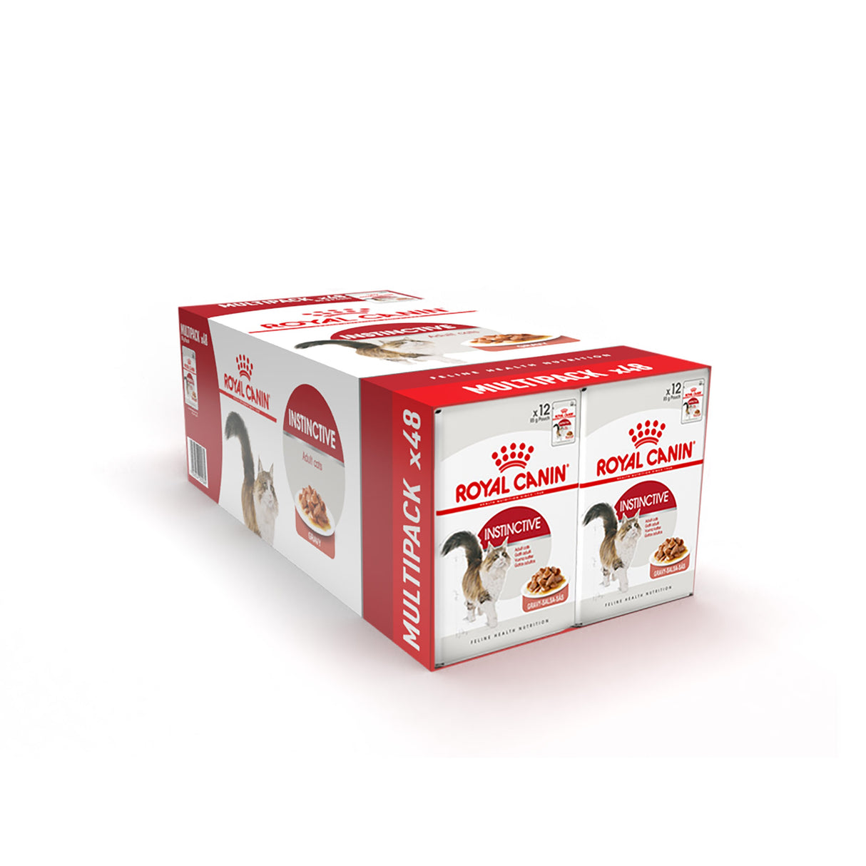Royal Canin Instinctive in Gravy Multi-Pack Wet Cat Food Pouches - 48 x 85g