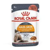 Royal Canin Hair & Skin Care In Gravy Adult Wet Cat Food Pouches - 12 x 85g