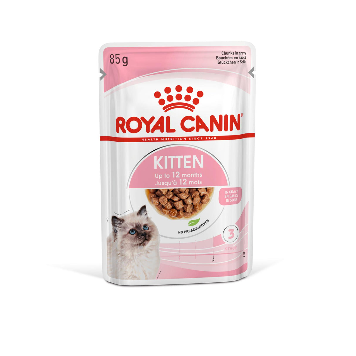 Royal Canin Kitten Instinctive Pouch 12 Pack Cat Food - 85G