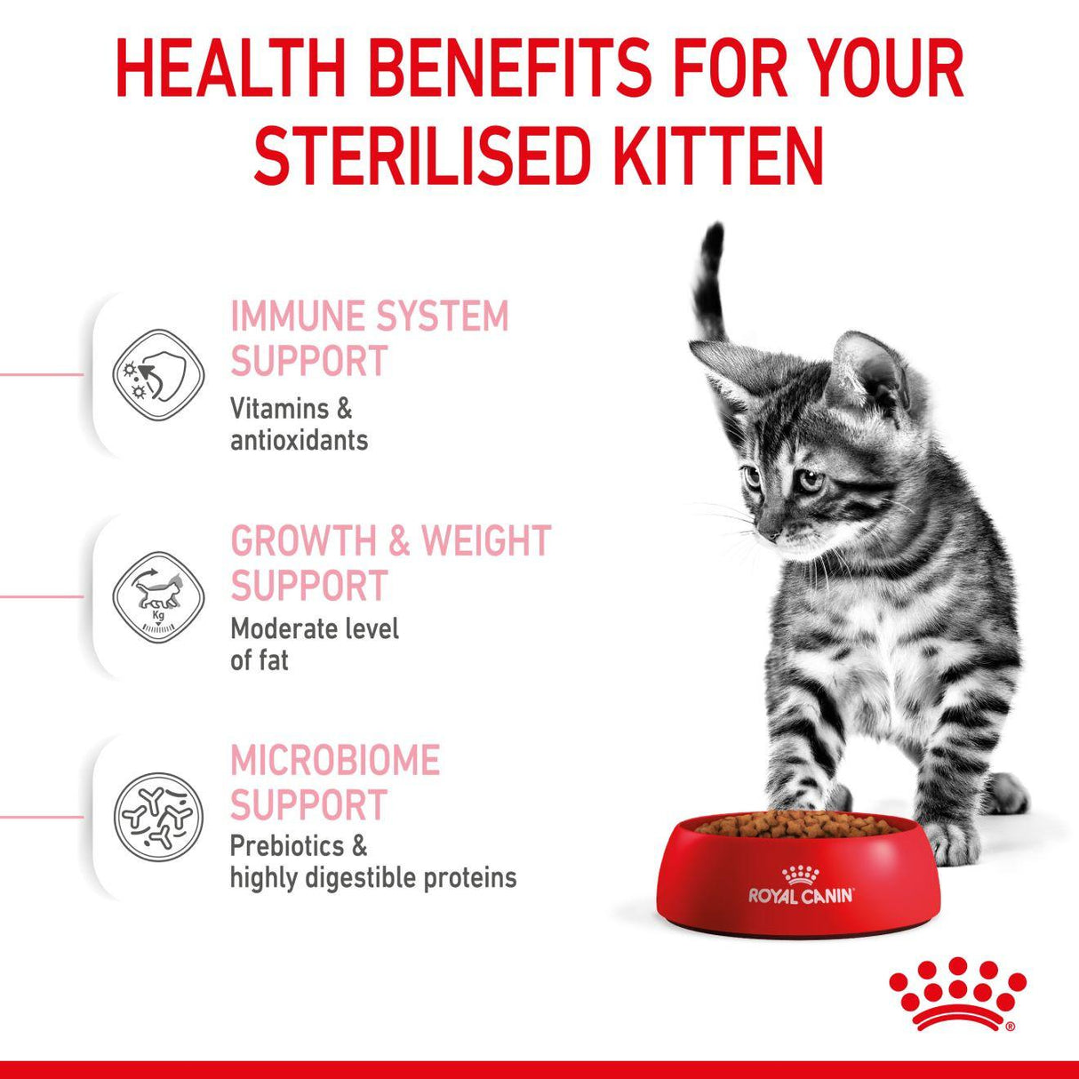 Royal Canin Kitten Sterilised Dry Cat Food - 2kg