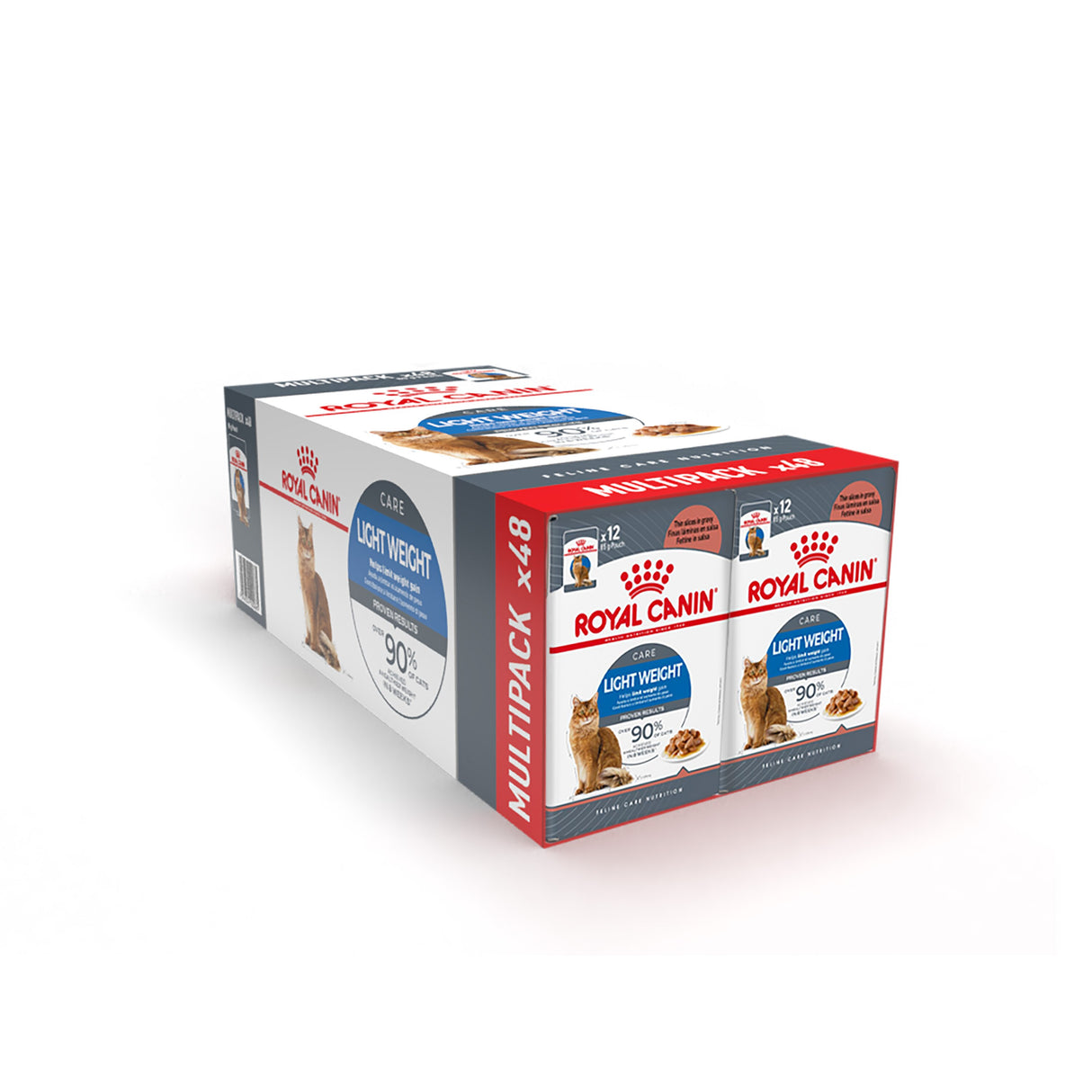 Royal Canin Ultra Light Care in Gravy Multi-Pack Wet Cat Food Pouches - 48 x 85g
