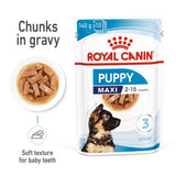 Royal Canin Maxi Puppy Wet Dog Food in Gravy - 10 x 140g