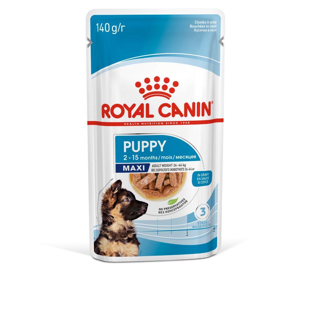 Royal Canin Maxi Puppy Wet Dog Food in Gravy - 10 x 140g