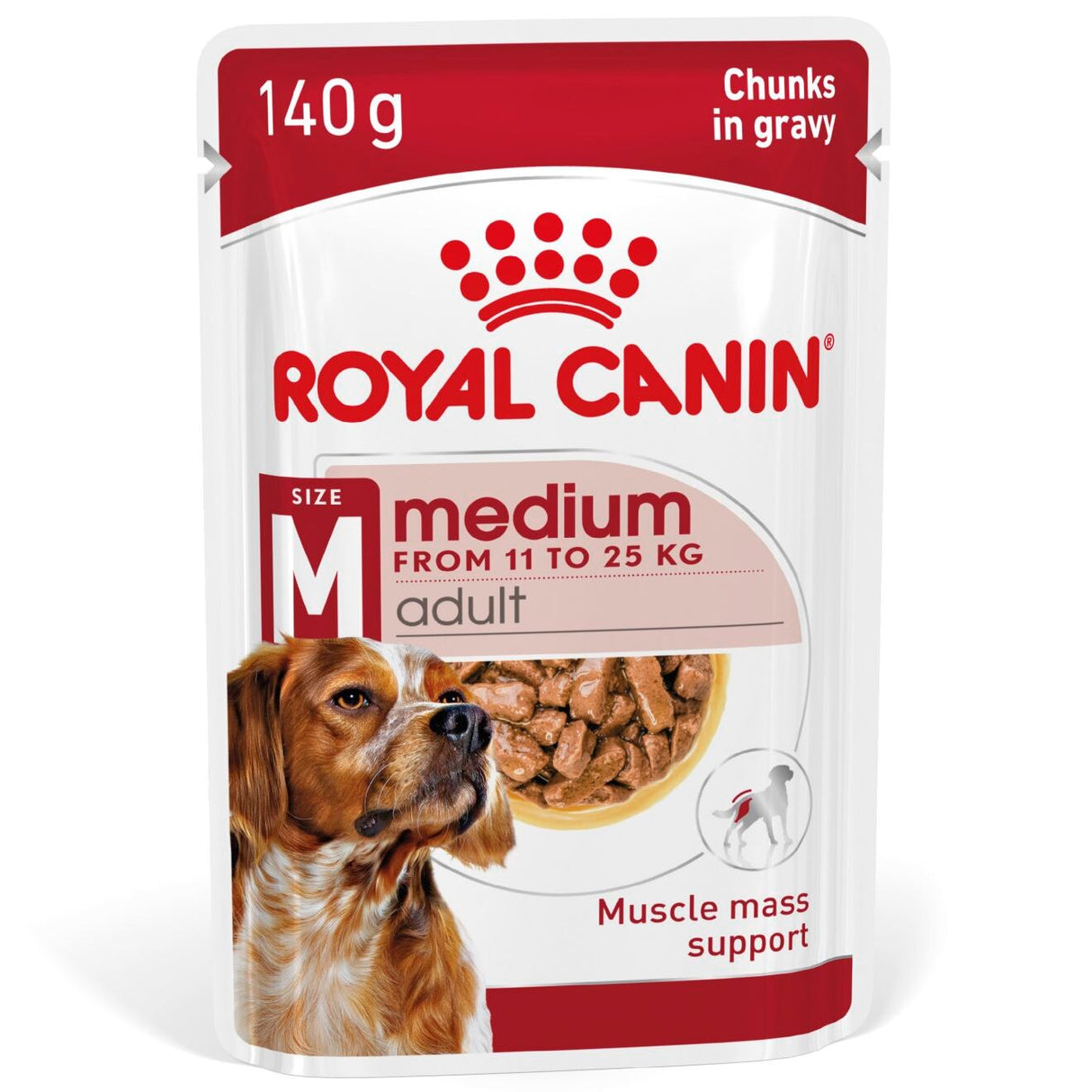 Royal Canin Medium Adult Wet Dog Food in Gravy - 10 x 140g