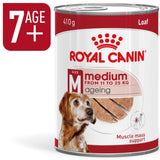 Royal Canin Medium Ageing 7+ Wet Dog Food Chunks In Loaf - 12 x 410g