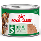 Royal Canin Mini Adult Wet Dog Food Chunks In Loaf - 12 x 195g