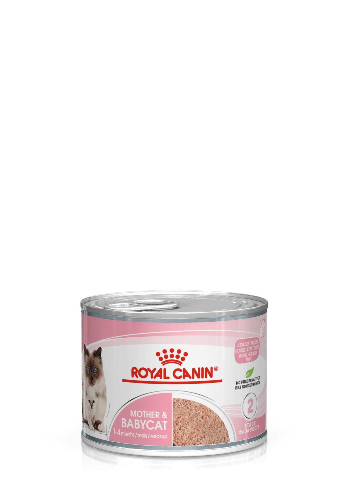 Royal Canin Feline Health Nutrition Mother & Babycat Adult and Kitten Wet Cat Food Ultra Soft Mousse - 12 x 195g