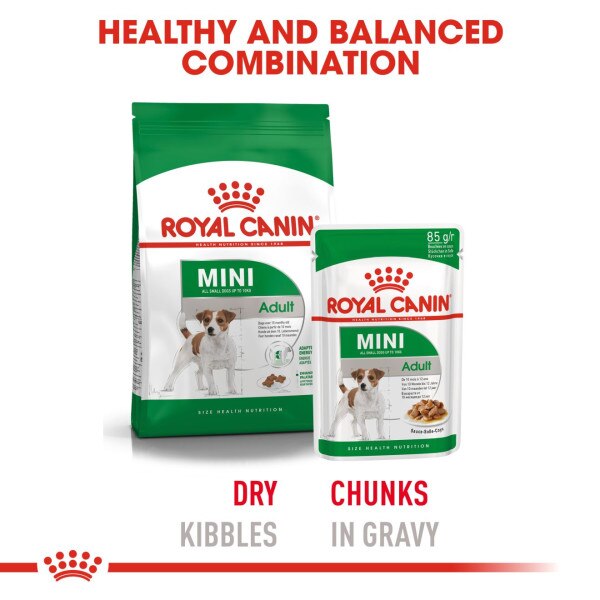 Royal Canin Mini Adult Wet Dog Food Pouches - 48 x 85g