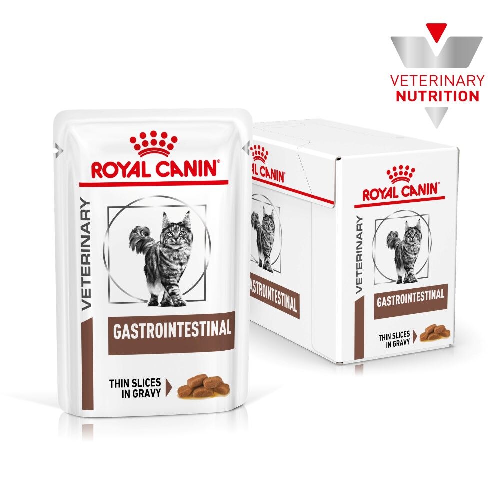 Royal Canin Gastrointestinal Thin Slices in Gravy Adult Wet Cat Food Pouches - 12 x 85g