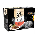 Sheba Fine Flakes Succulent Collection in Jelly Wet Cat Food Pouches - 12 x 85g