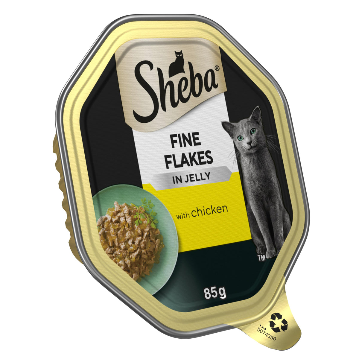 SHEBA Fine Flakes Cat Tray with Chicken in Jelly - 22 x 85g