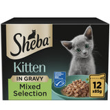 SHEBA Sauce Collection Kitten Cat Pouches Mixed Selection in Gravy - 12x85g