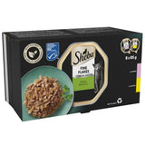 Sheba Fine Flakes Cat Food Trays Salmon & Chicken in Jelly Collection 8x85g