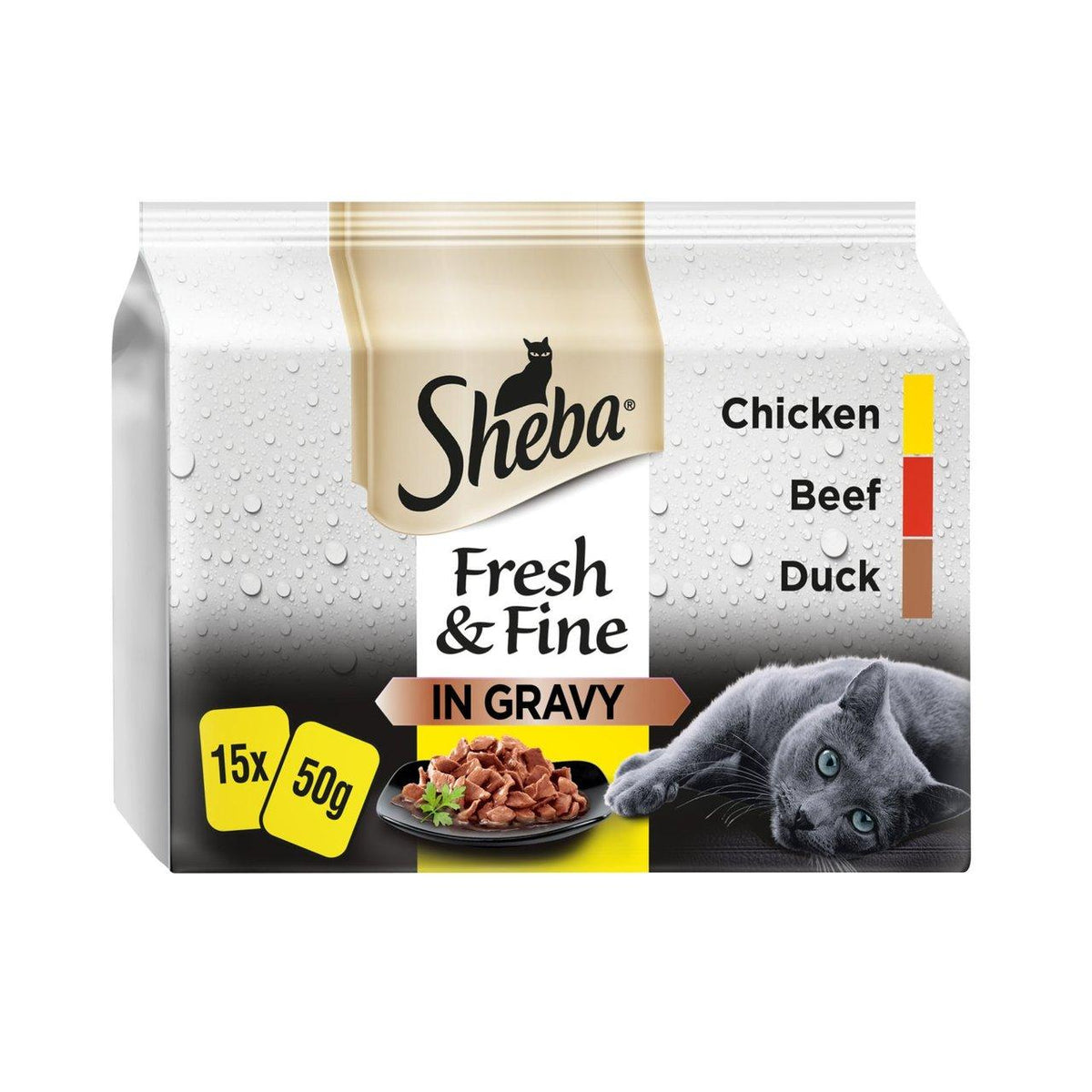 Sheba Wet Cat Food Pouches – Jelly & Gravy Selection