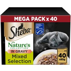 Sheba Wet Cat Food Pouches – Jelly & Gravy Selection