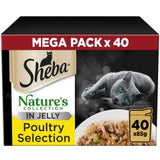 Sheba Wet Cat Food Pouches – Jelly & Gravy Selection