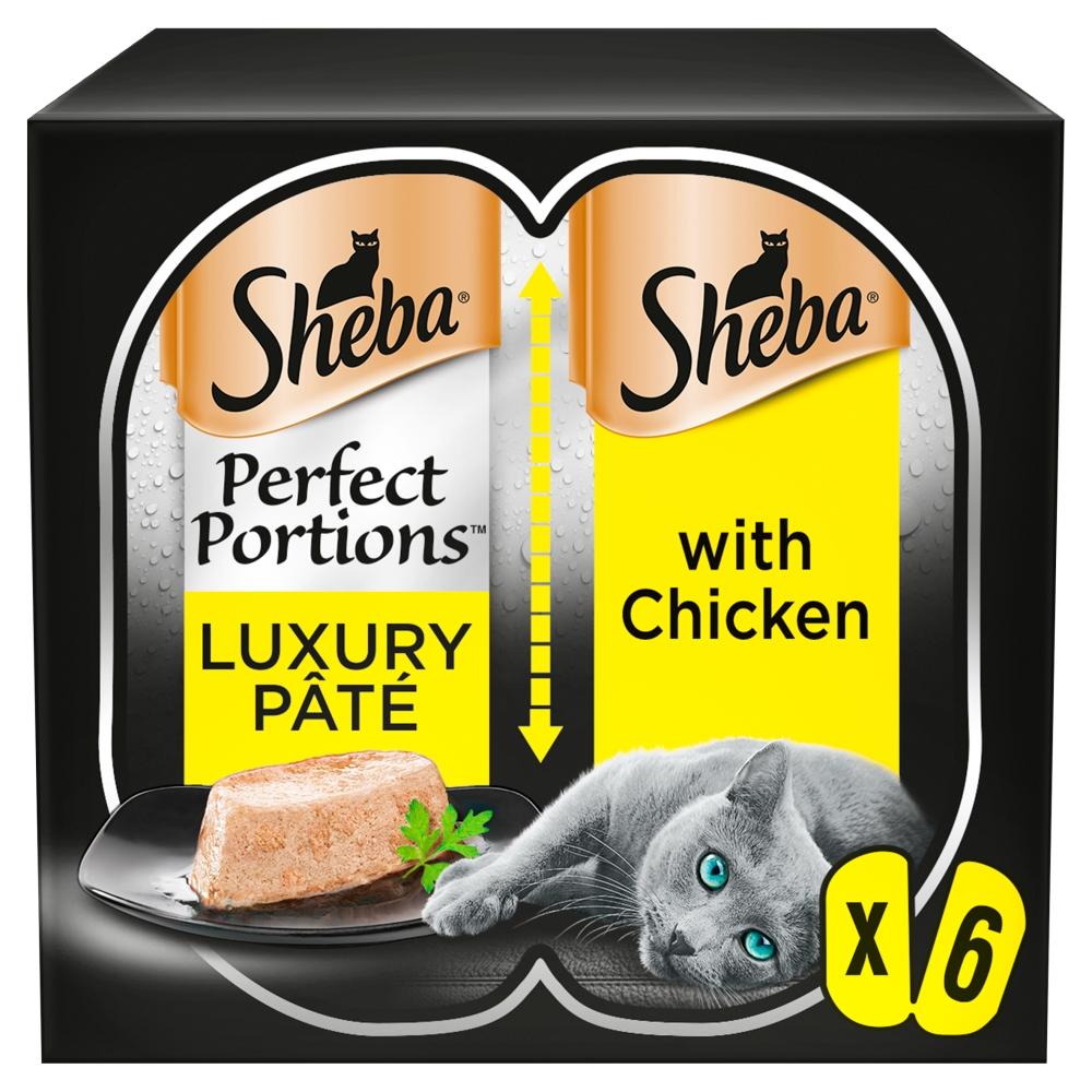 Sheba Perfect Portions Chicken in Pate Wet Cat Food Trays - 6 x 37.5g