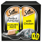 Sheba Perfect Portions Chicken in Pate Wet Cat Food Trays - 6 x 37.5g