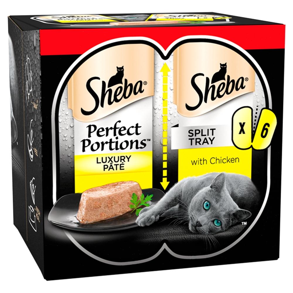 Sheba Perfect Portions Chicken in Pate Wet Cat Food Trays - 6 x 37.5g