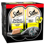 Sheba Perfect Portions Chicken in Pate Wet Cat Food Trays - 6 x 37.5g