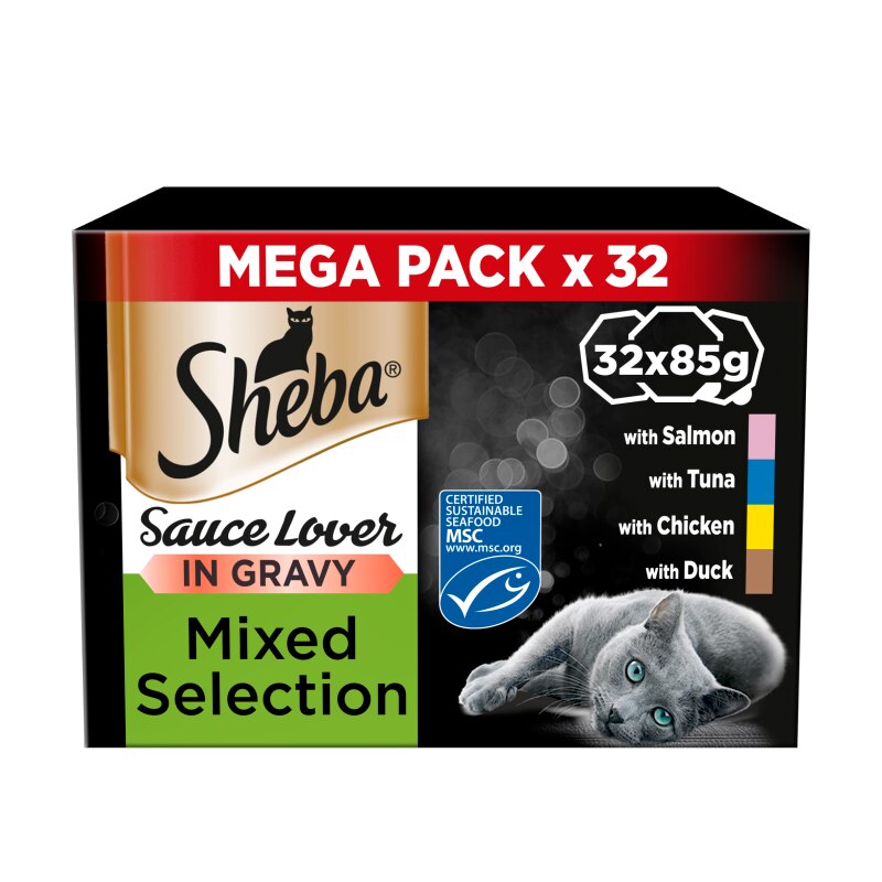 Sheba Wet Cat Food Trays – Mixed Texture & Flavour Selection