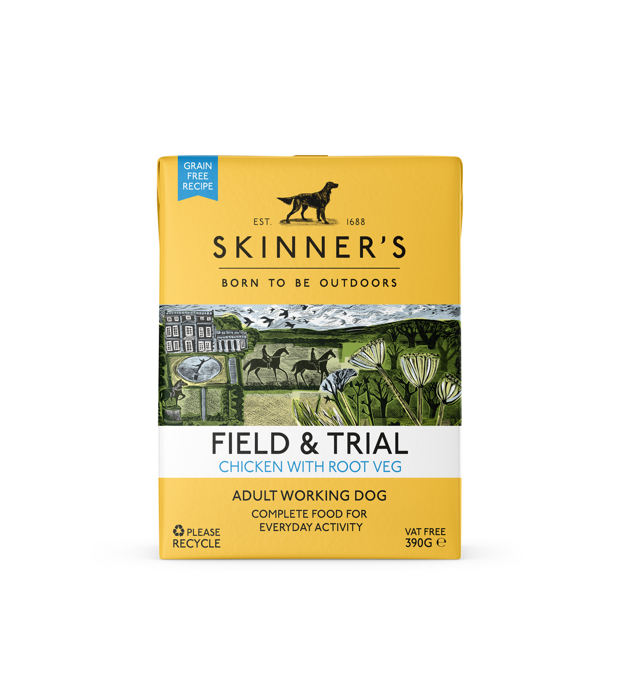 Skinners Field & Trial Chicken & Root Veg Adult Wet Dog Food - 18 x 390g
