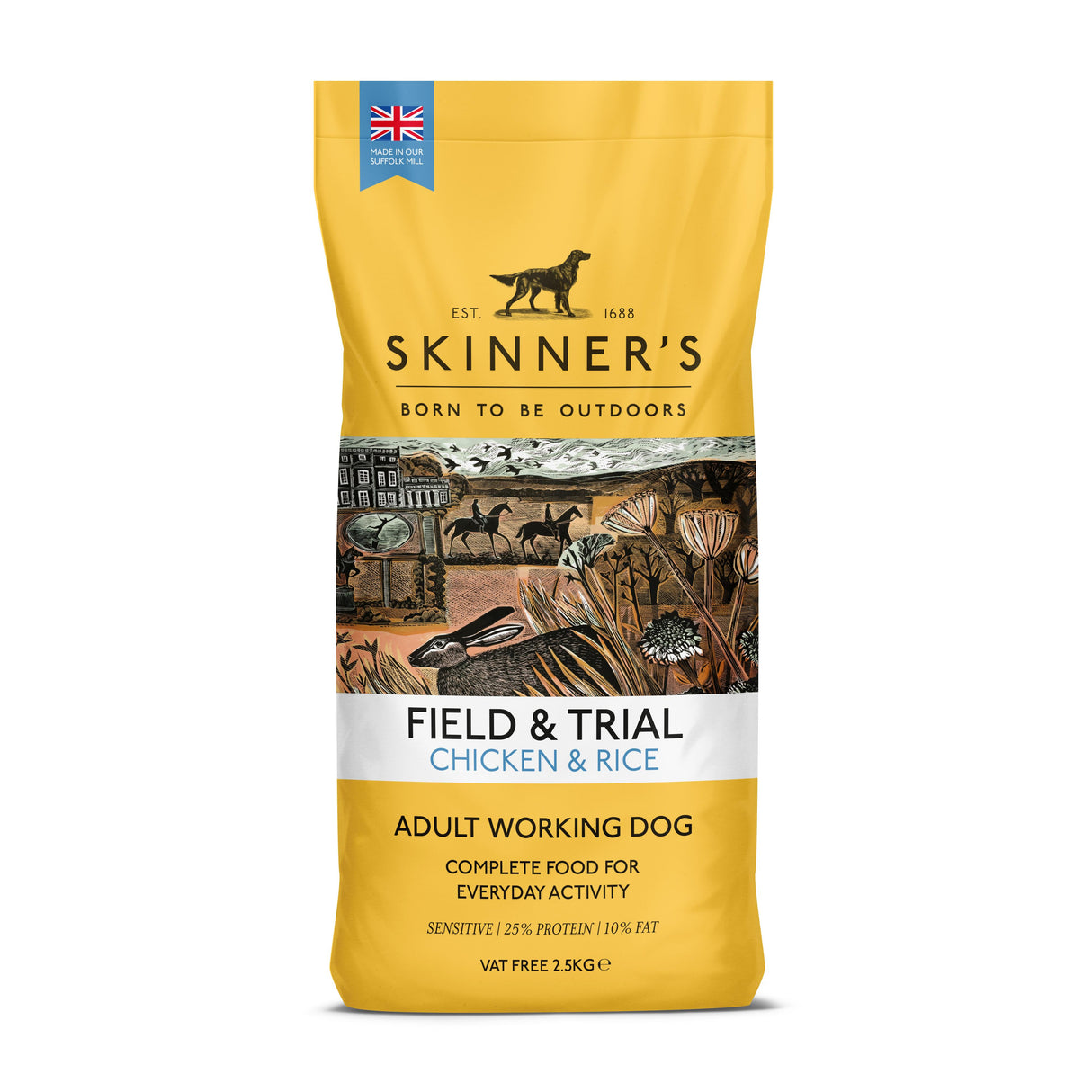 Skinner's Field & Trial Chicken & Rice Hypoallergenic Dry Dog Food - 2.5kg