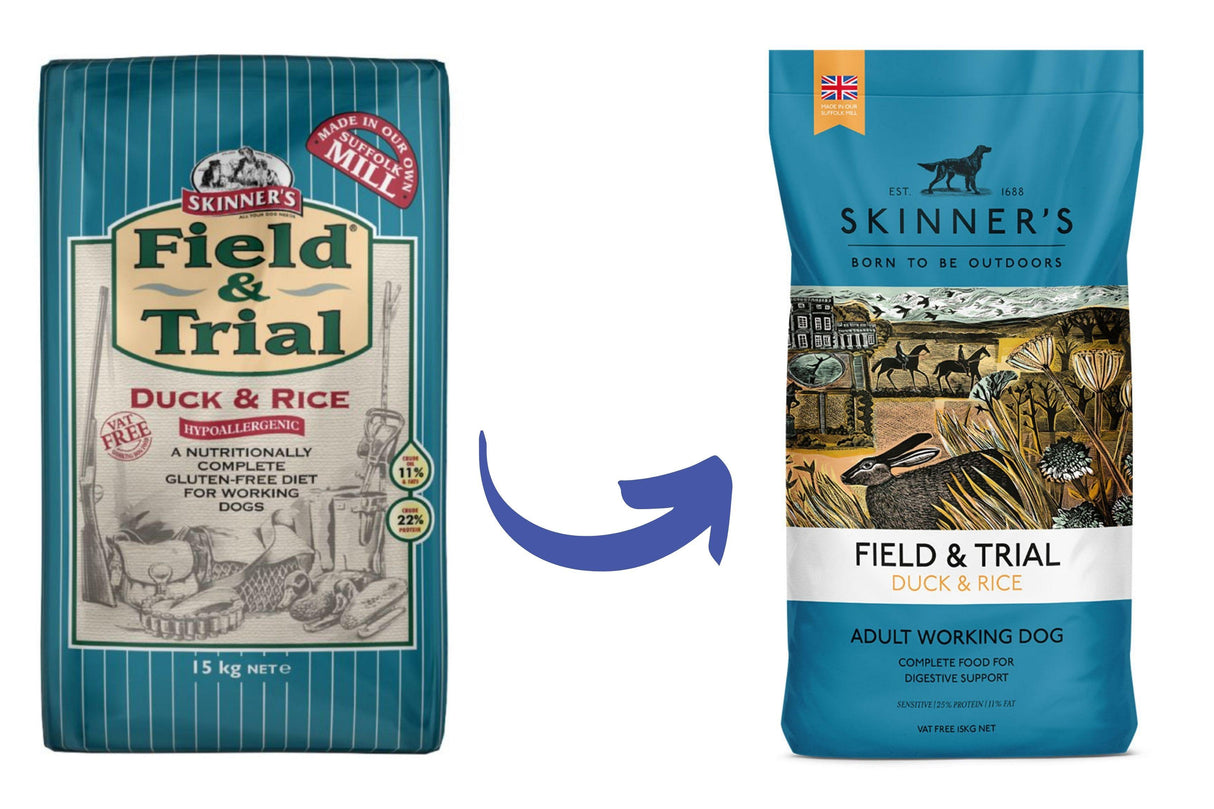 Skinners Field & Trial Duck & Rice Hypoallergenic Dry Dog Food - 15kg