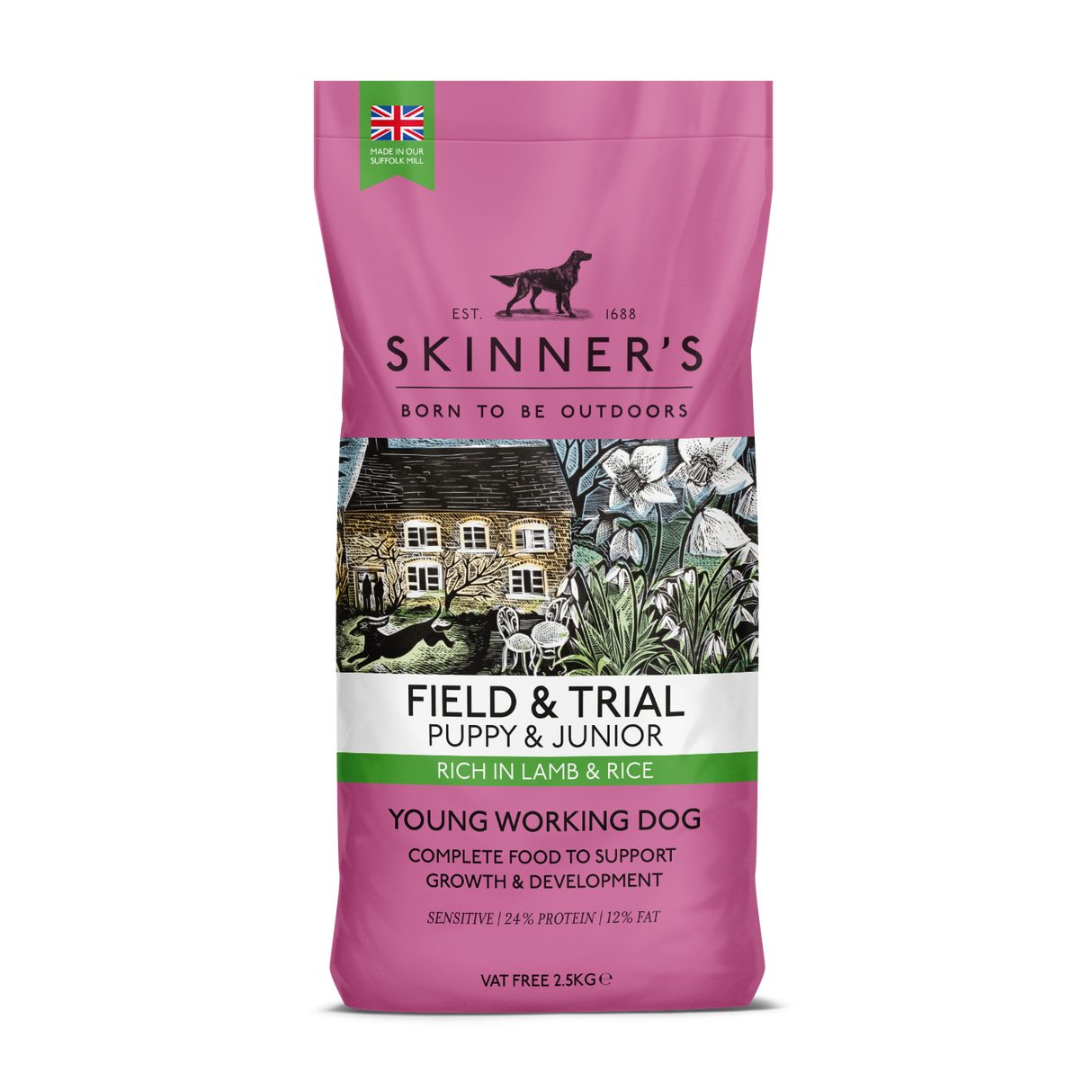 Skinners Field & Trial Lamb & Rice Puppy Dry Dog Food - 2.5kg