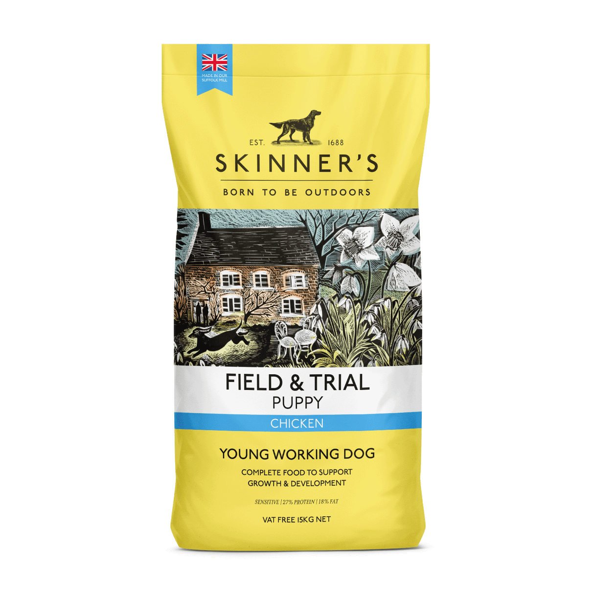 Skinners Field & Trial Puppy Chicken Dry Dog Food - 15kg