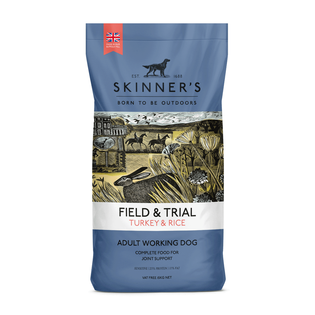 Skinners Turkey & Rice Adult Dry Dog Food - 15kg
