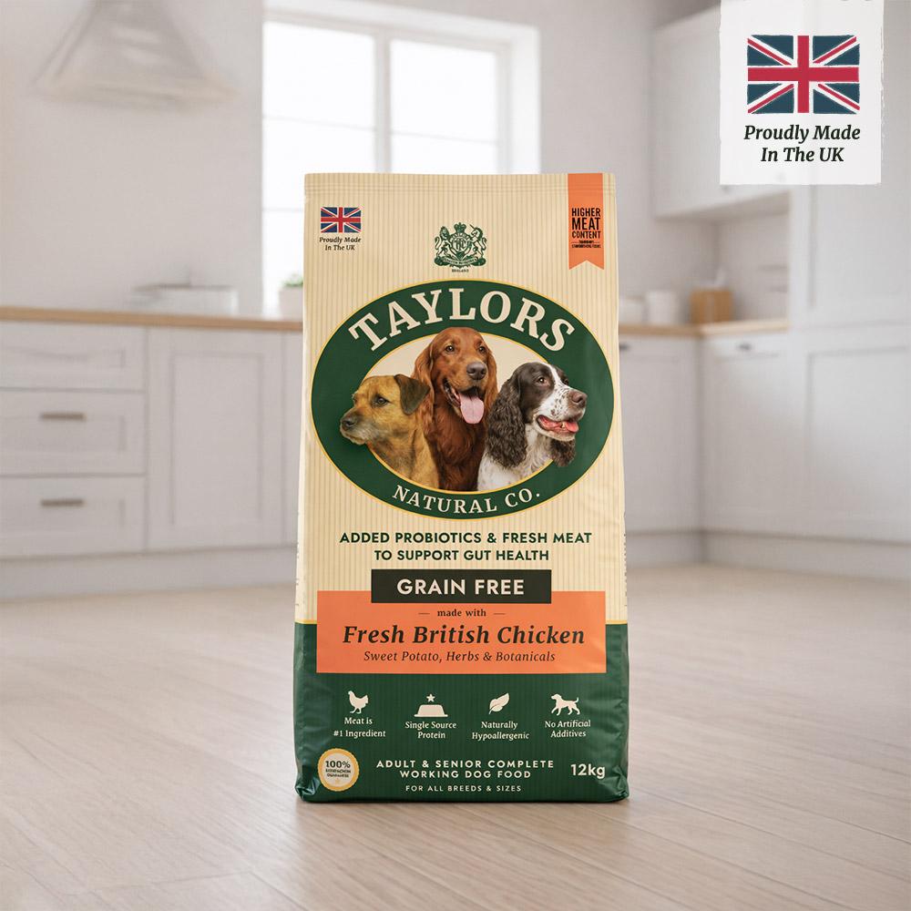 Taylors Grain Free Chicken Adult & Senior Dry Dog Food - 12kg