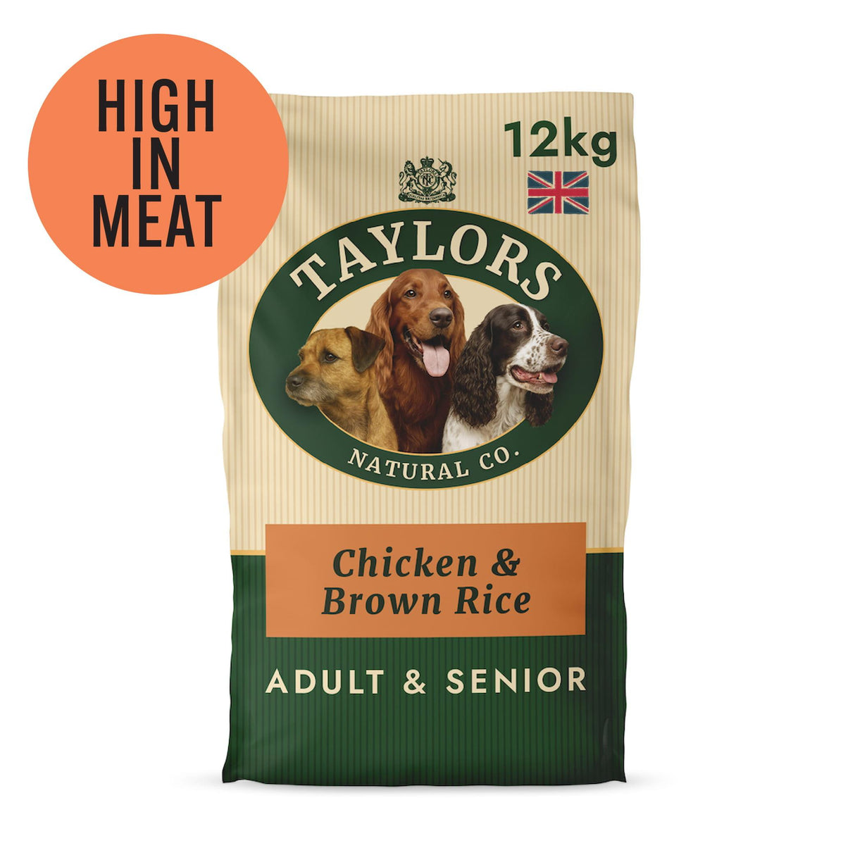 Taylors Chicken And Brown Rice Adult & Senior Dry Dog Food - 12kg