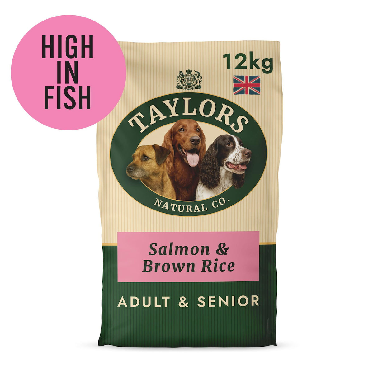 Taylors Salmon And Brown Rice Adult & Senior Dry Dog Food - 12kg