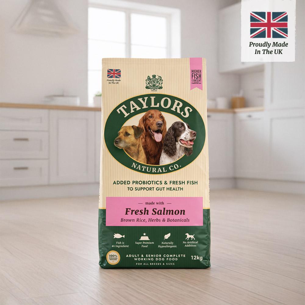 Taylors Salmon And Brown Rice Adult & Senior Dry Dog Food - 12kg