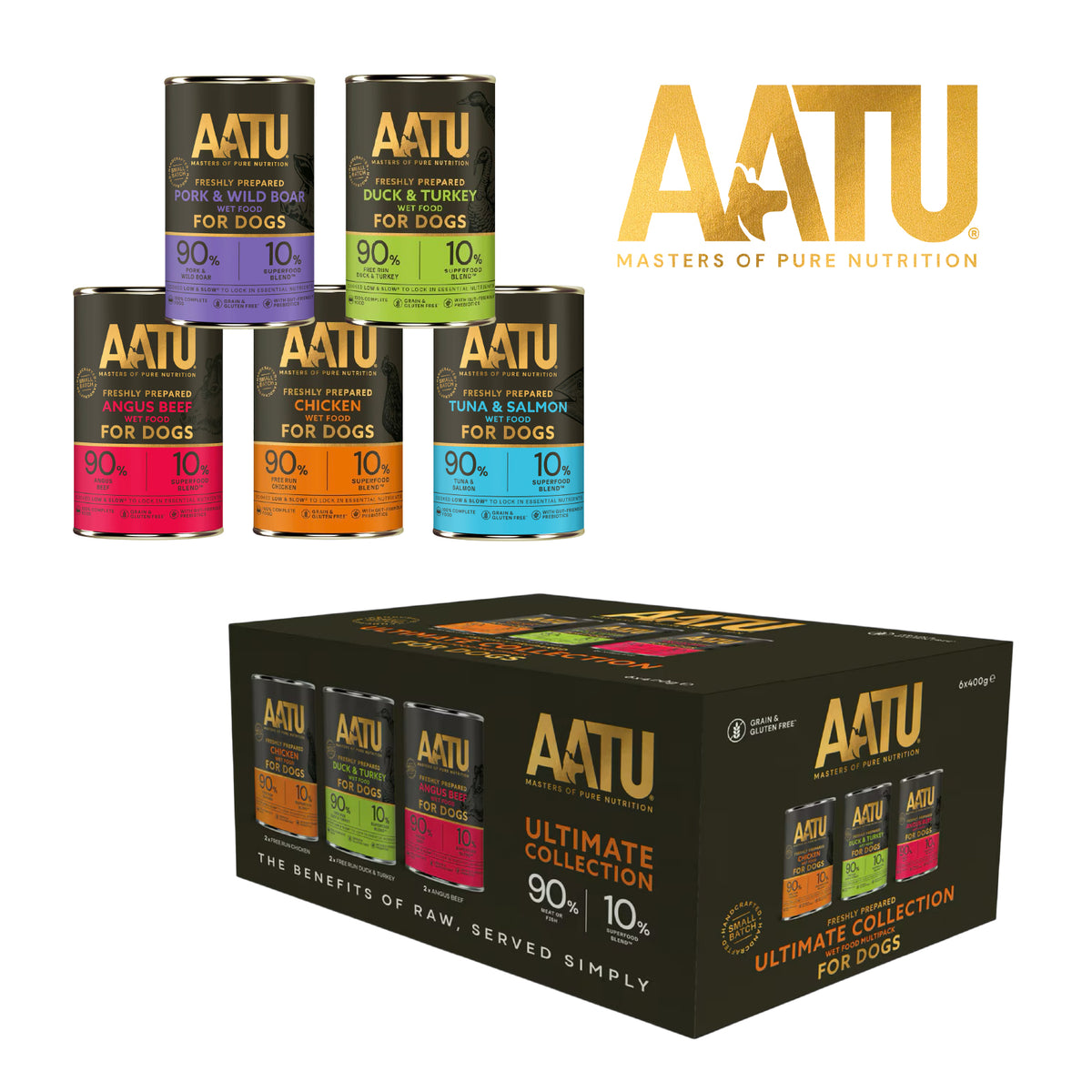 AATU Wet Dog & Cat Food – Natural Recipe Selection