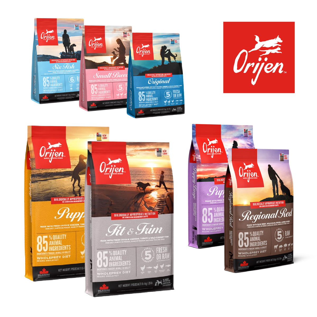 Orijen Dry Dog Food – Original, Puppy, Senior & More