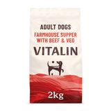 Vitalin Beef & Veg Farmhouse Supper Adult Dry Dog Food - 2kg