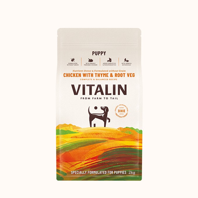 Vitalin Chicken with Veg & Thyme Puppy Dry Dog Food - 12kg