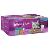WHISKAS 1+ Duo Surf and Turf Adult Wet Cat Food in Jelly Pouches - 80 x 85g