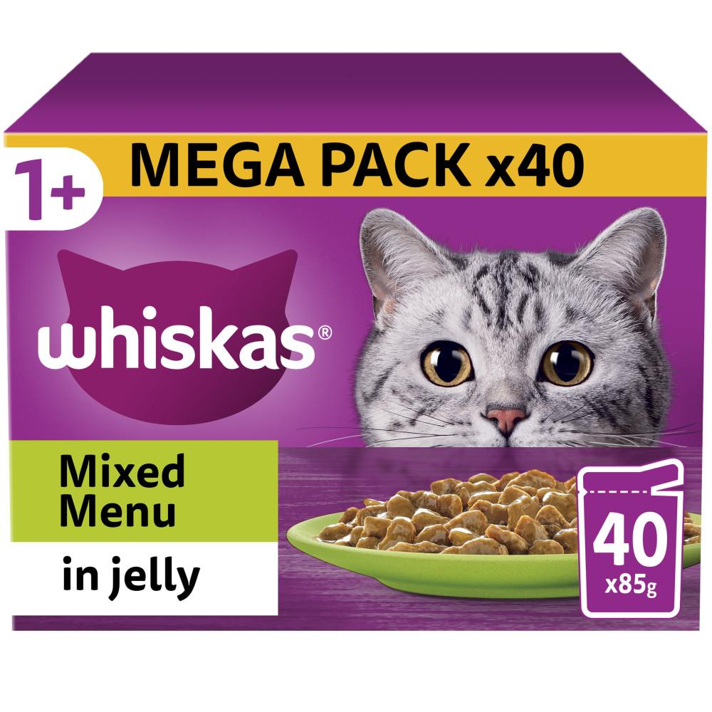 WHISKAS Wet Cat Food Pouches – Jelly & Gravy Selection